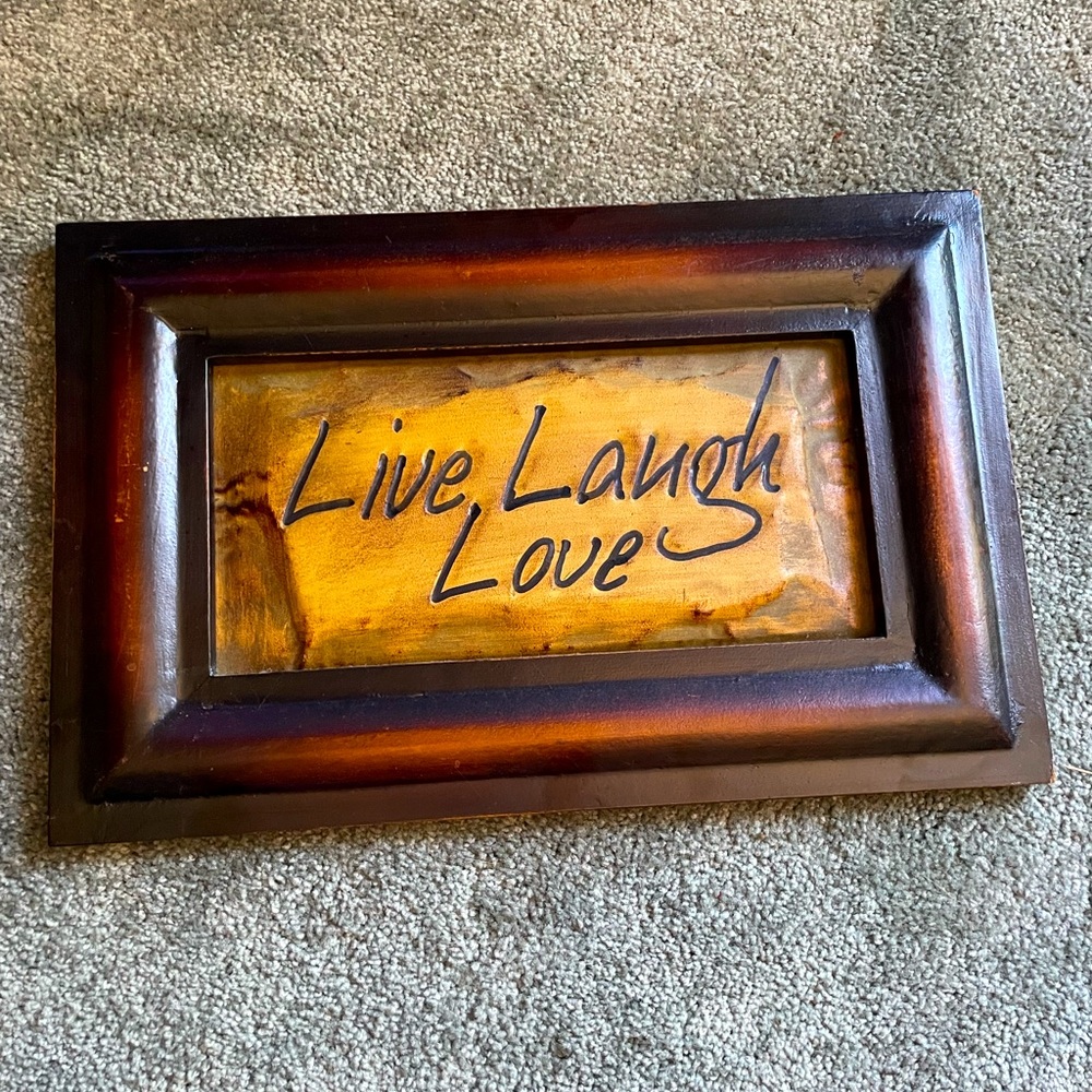Rustic Metal Live Laugh Love Wall Deco